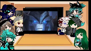 BNHA reacciona a Transformers prime 1/2