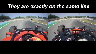 F1 22 gp Spain Sainz and Verstappen mistake