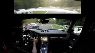 Porsche 991 GT3 - Battle with FAST BMW M3 E92 on Nürburgring Nordschleife (Onboard, 31.08.2016)