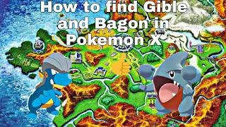 How to find Gible and Bagon in Pokemon X