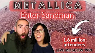 Metallica - Enter Sandman (Live Moscow 1991) (REACTION) with my wife