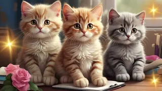 Three -Three cats||Colourful cats||Lovely cats||kitten @Sonyakisa8