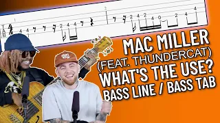 Mac Miller - What's the Use? Bass Line (with Bass TAB on Screen)