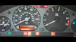 BMW E36 cluster external Oil Service reset