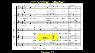 Rheinberger- "Abendlied" Op.69 No.3 - Tenor 2