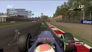 F1 2011 Nice race on Monza gameplay starts at 2 mins good ending