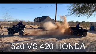 HONDA 520 FOREMAN VS 420 RANCHER IN TUG OF WAR CONTEST ! BONUS FOOTAGE YANKUM ROPE PULL ,5% code