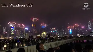 2022 Fireworks Display HONG KONG VICTORIA HARBOUR #short #hongkong