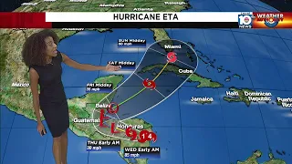 South Florida in cone for Hurricane Eta