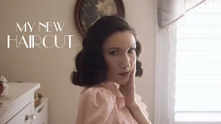 My vintage 1940s haircut - The shortest I've cut it! | Carolina Pinglo