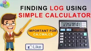 How to Findi log & antilog ||use simple calculator ||how to use log table || Important for CA,CS,CWA
