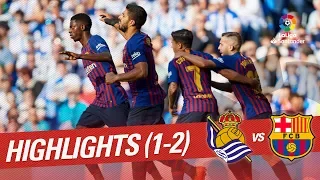 Highlights Real Sociedad vs FC Barcelona (1-2)