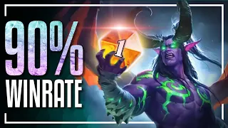 90% WIN RATE Climbing to LEGEND with BIG DEMON HUNTER | Hearthstone Standard | Festival of Legends