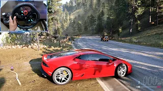 Lamborghini Huracan EVO Forza Horizon 5 Gameplay | forza horizon 5 logitech g29