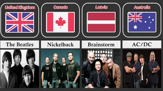 Top rock bands from different countries