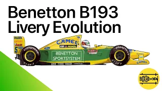 Evolution of Benetton B193 Livery: Michael Schumacher's 1993 F1 Season Car