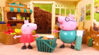 Peppa Pig Fait les Courses au Supermarché avec Papa Pig