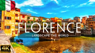 FLYING OVER FLORENCE, ITALY 4K - Wonderful Natural Landscape With Calming Music For New Fresh Day 4k
