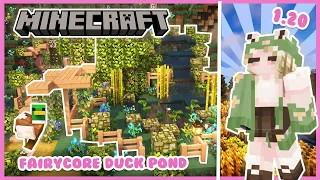 🧚‍♀️ Fairycore Duck Pond & Hobbit Hole Interior!🌷 EP 3 (Minecraft 1.20 Modded Survival) 🍄