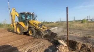 Планировка придомовой территории! Мастер класс. Стройка.Экскаватор - погрузчик работа