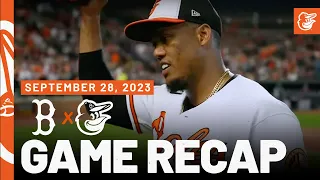 Red Sox vs. Orioles Game Recap (9/28/23) | MLB Highlights | Baltimore Orioles