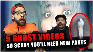 5 Ghost Videos SO SCARY You'll Need NEW PANTS *REACTION!!