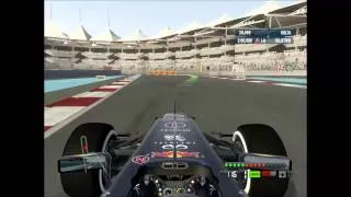 F1 2012 PT BR - TESTE DOS JOVENS PILOTOS -  Yas Marina Circuit - RBR