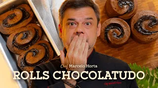 Rolls Chocolatudo 🍫😋 Sem Leite e sem Glúten | Marcelo Horta