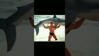 Brock Lesnar F5 a Shark SummerSlam 2003 commercial: #shorts