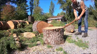 SPLITTING FIREWOOD, CHOOSING THE RIGHT AXE