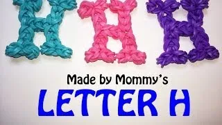 Letter H Charm Without the Rainbow Loom