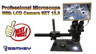 Professional Microscope with LCD Camera SET 13.3