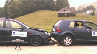 1999 Volkswagen Golf IV Vs. 1999 Ford Focus Wagon Low-Speed Rear Impact