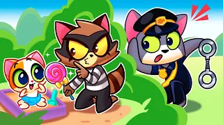 Stranger, Keep Away! 🚓 I don't know you! 🚨Purrfect Kids Songs & Nursery Rhymes