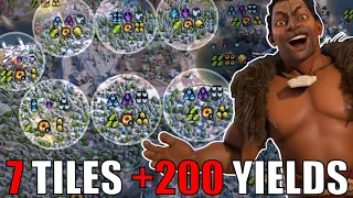 Civ 6 | Over 200 Yield From Only SEVEN TILES - This Game Is MAD! – (#4 Deity Maori Civilization VI)