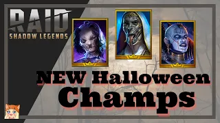 Four NEW HALLOWEEN CHAMPS Revealed • Raid Shadow Legends