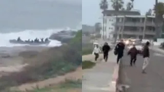 Suspected illegal migrants land on California beach, flee into neighbourhood