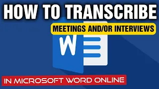 How to Record and Transcribe Audio to Text in Microsoft Word - Updated 2023