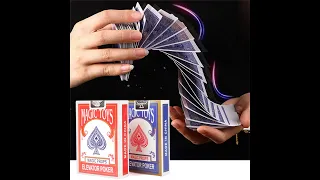 Magic Toys cards. A deck of cards for tricks stitched with a rope. Trick Waterfall Cards