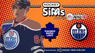 Maple Leafs vs Oilers (NHL 16 Hockey Sims)