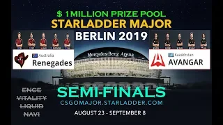 🔴[EN] Renegades vs AVANGAR | StarLadder Major Berlin 2019: Semi-Finals | CSGO 60fps