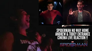 Spider-man No Way Home !! ANDREW & TOBEY ENTRANCE LIVE CINEMA REACTION !!