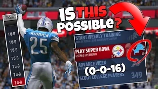 COULD YOU MAKE THE PLAYOFFS IF YOU TIED EVERY GAME?? (0-0-16) Madden 17 Mythbusters