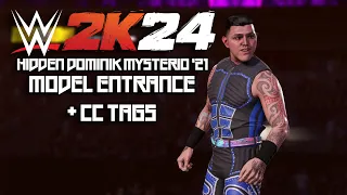 WWE 2K24 - Hidden Dominik Mysterio '21 Model Entrance + CC Tags