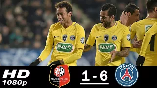 Rennes vs PSG 1-6 - All Goals & Extended Highlights - 07/01/2018