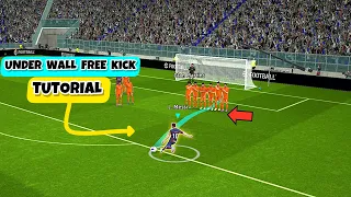 How To Master Under Wall Free Kick in eFootball 2024 Mobile - Step-by-Step Tutorial