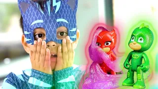 PJ Maskeleri Romeo tarafından küçültülür ve küçücüktür! | Çocuklar İçin Çizgi Filmler