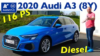 2020 Audi A3 Sportback S line 30 TDI 8Y Kaufberatung, Test deutsch, Review, Fahrbericht Ausfahrt.tv