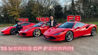 15 Years Of Ferrari *458 488 F8* Review