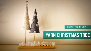 Easy DIY Christmas tree idea | Wool Christmas tree | Yarn Christmas tree